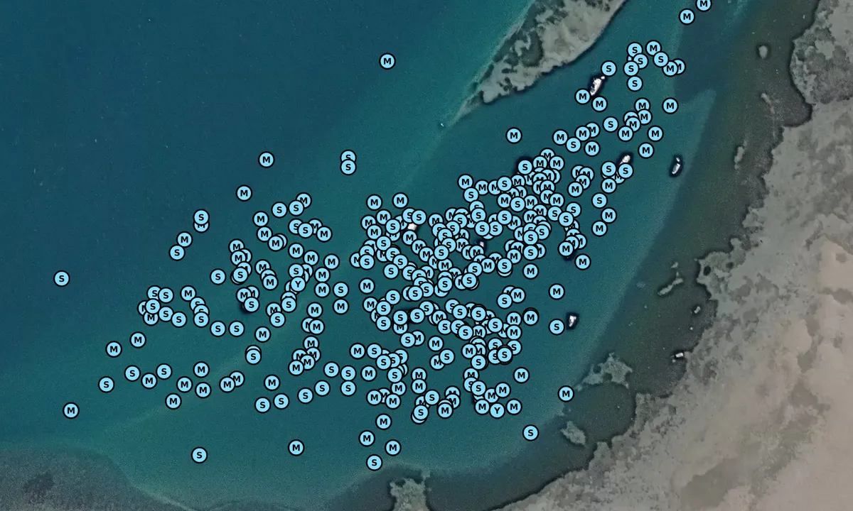 Satelite image of Myora (creek/spring)