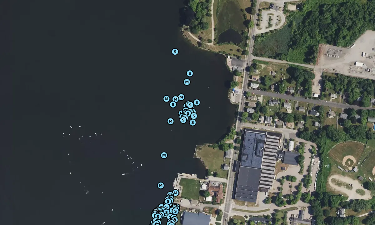 Satelite image of Mystic Seaport