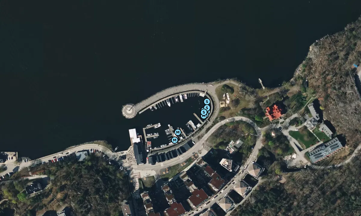 Satelite image of Nacka Strand Gästhamn