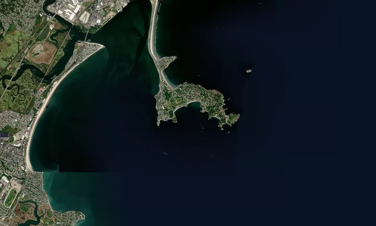 Flyfoto av Nahant Harbor
