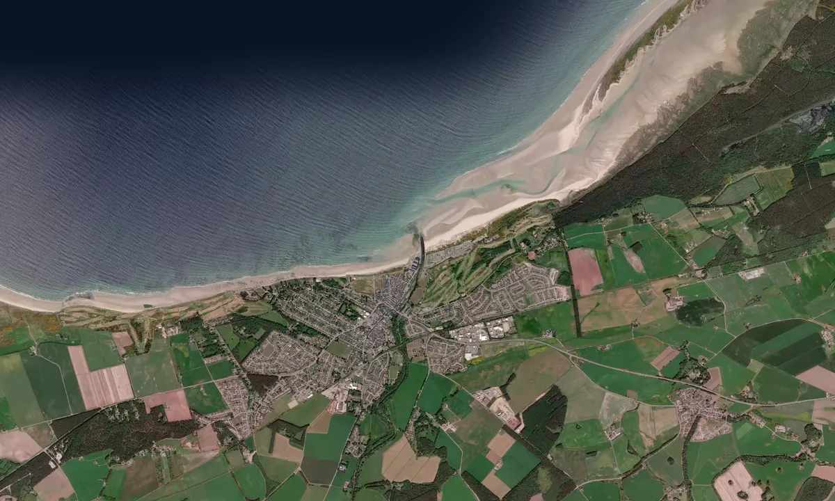 Flyfoto av Nairn Marina