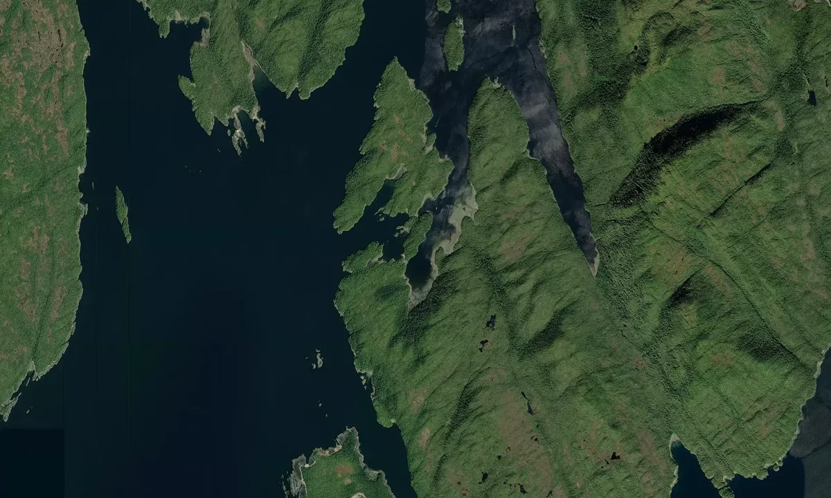 Flyfoto av Nakat Harbor - West Arm