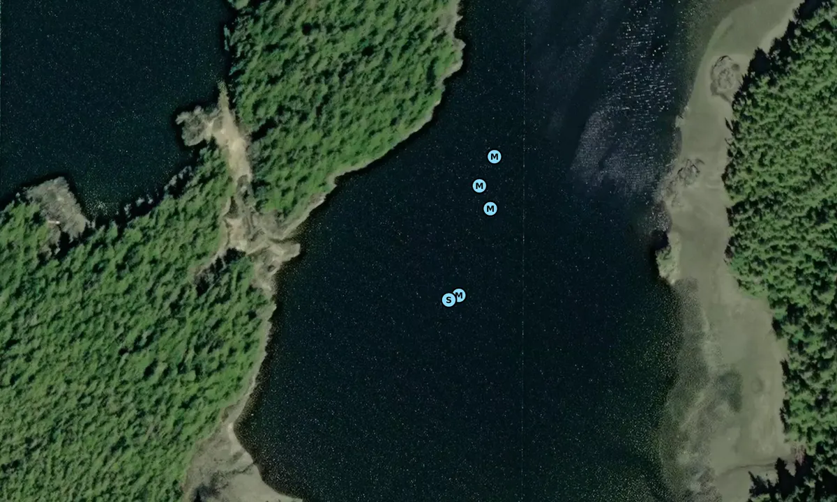 Satelite image of Nakat Harbor - West Arm