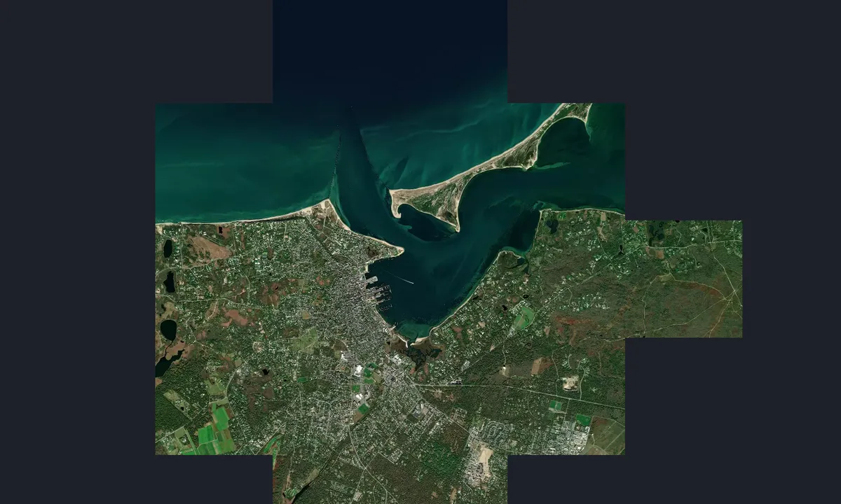 Flyfoto av Nantucket Harbor
