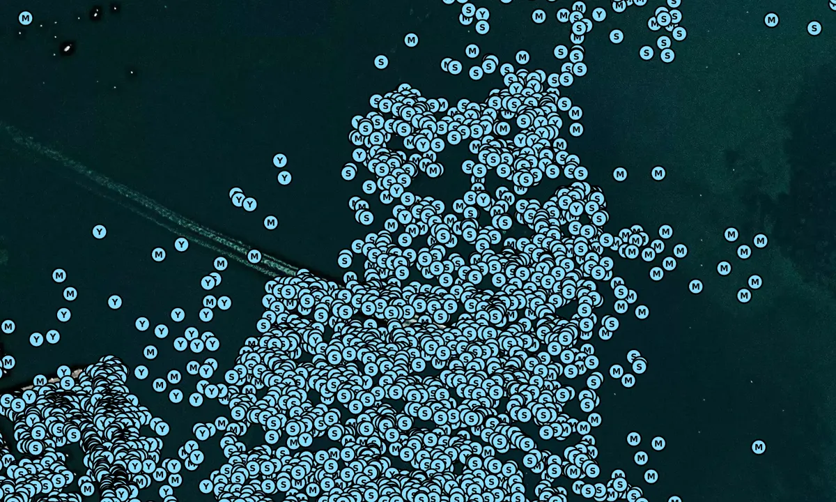 Satelite image of Nantucket Moorings