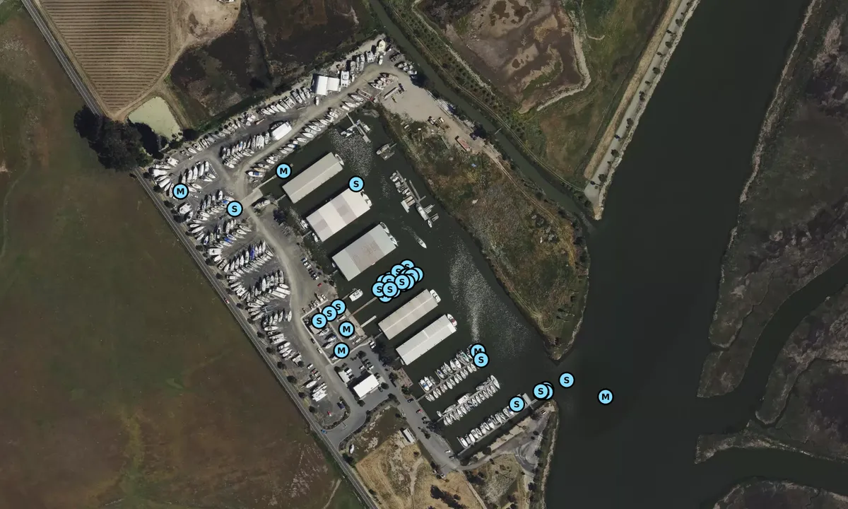 Satelite image of Napa Valley Marina