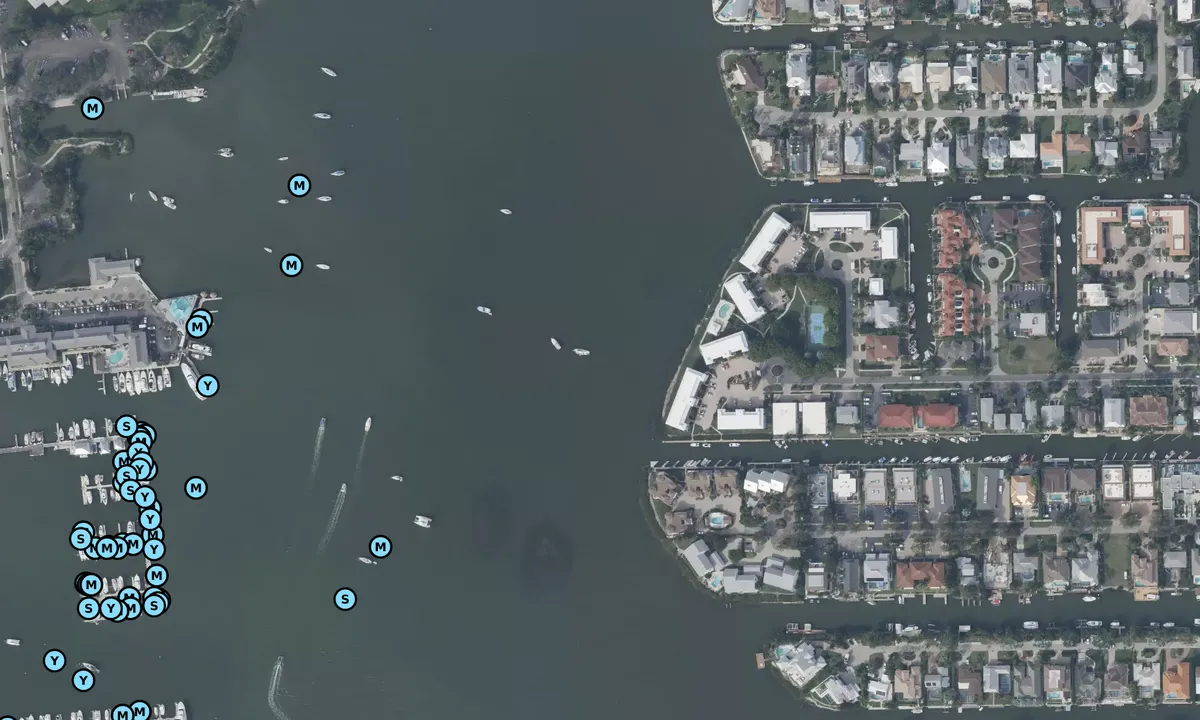 Satelite image of Naples Bay