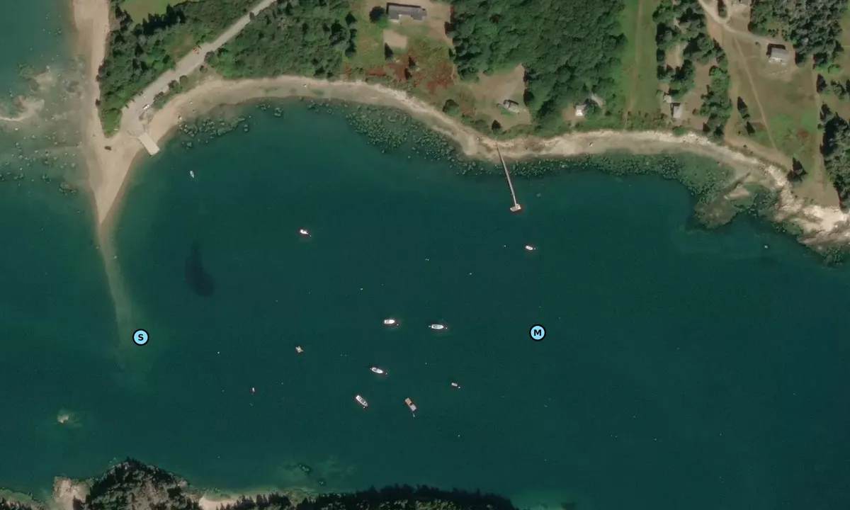 Satelite image of Naskeag Harbor