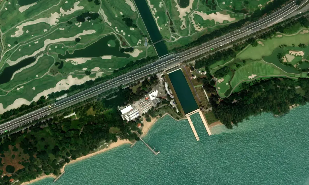Flyfoto av National sailing center