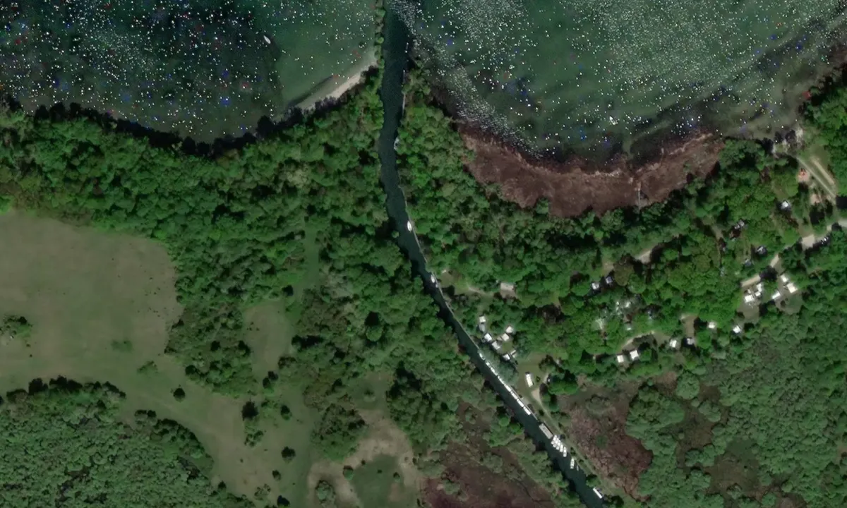 Flyfoto av Naturcamping Bolter Kanal