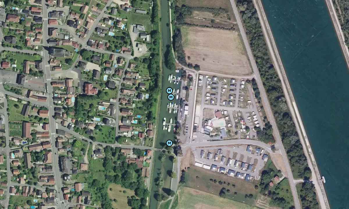 Satelite image of Nautic Club Kembs