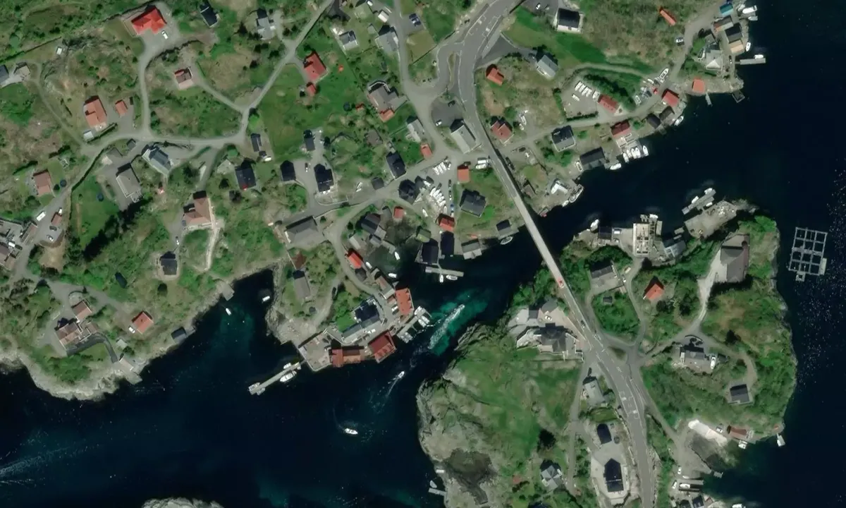 Satelite image of Nautnes Fiskevær
