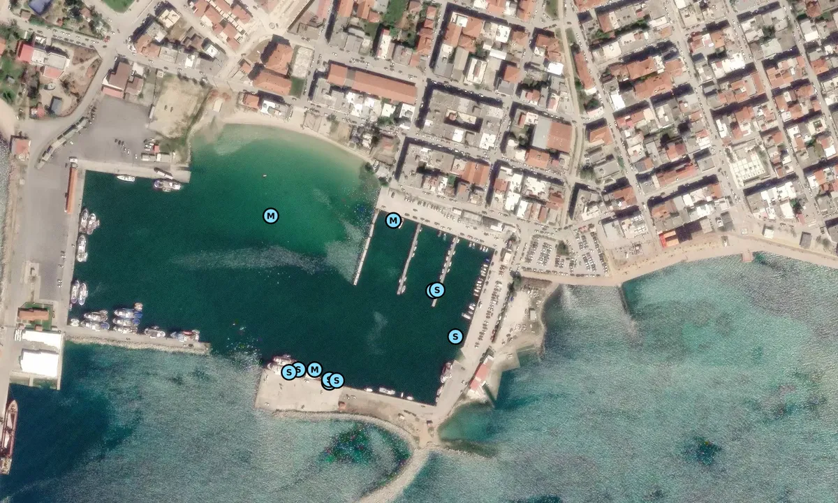 Satelite image of Nea Moudhania Yacht Marina