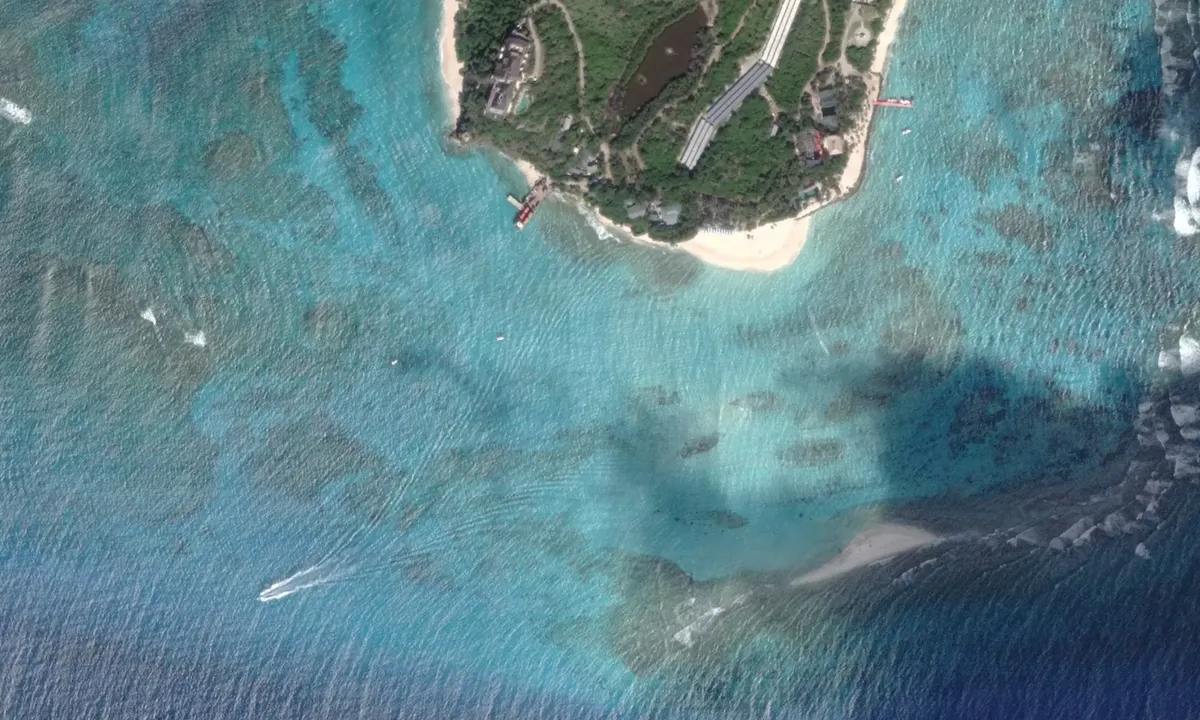 Flyfoto av Necker Island