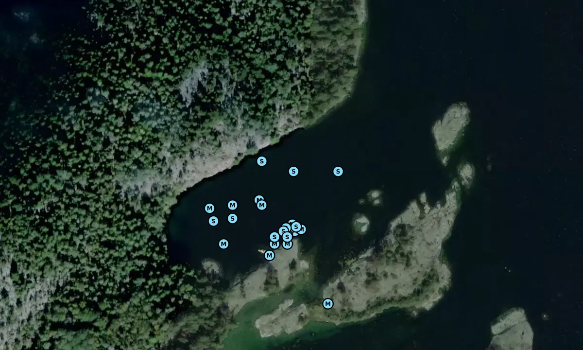 Satelite image of Nedergårdsö