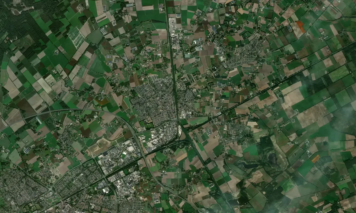 Flyfoto av Nederweert Pasantenhaven