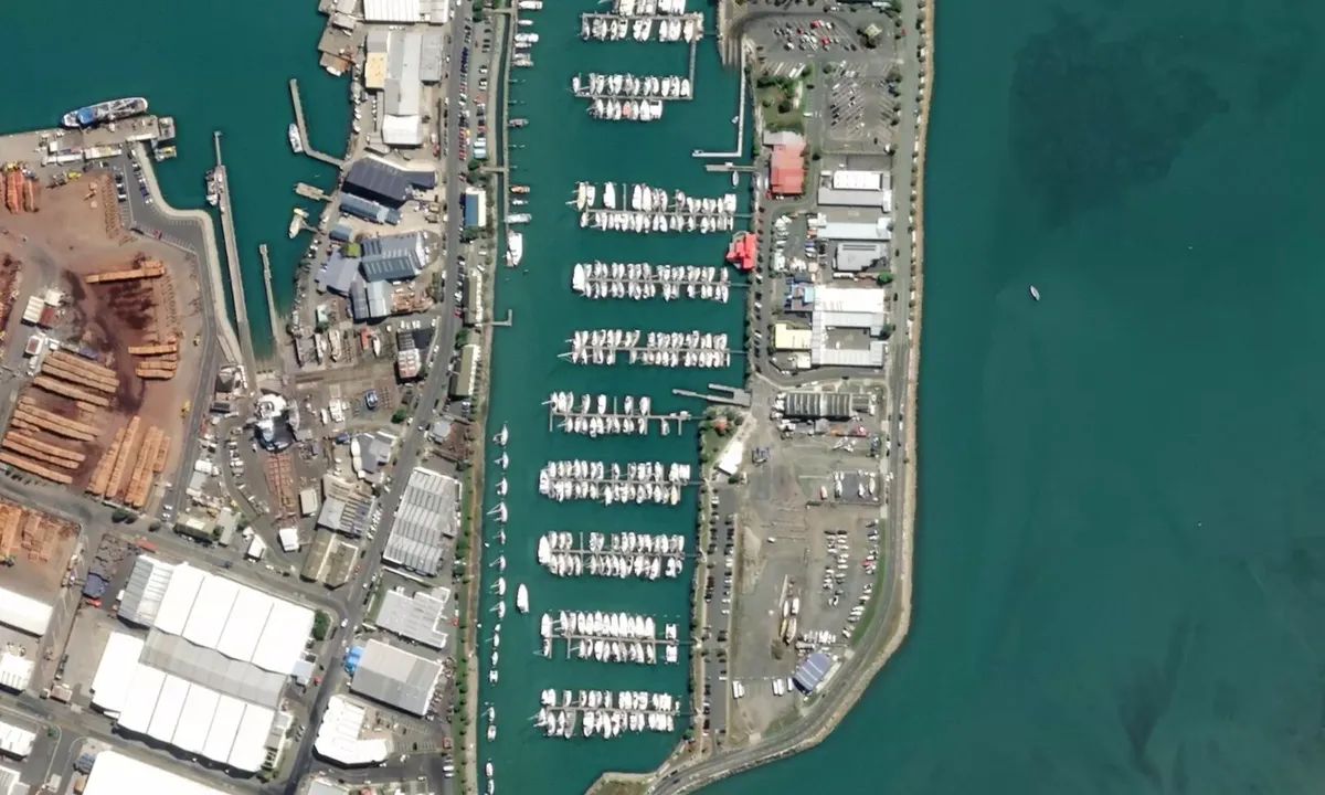 Flyfoto av Nelson Marina