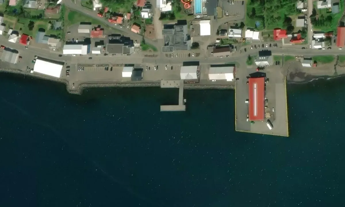 Satelite image of Neskaupstadur City Pontoon