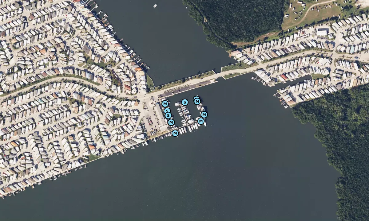 Satelite image of Nettles Island Marina - Ocean Breeze