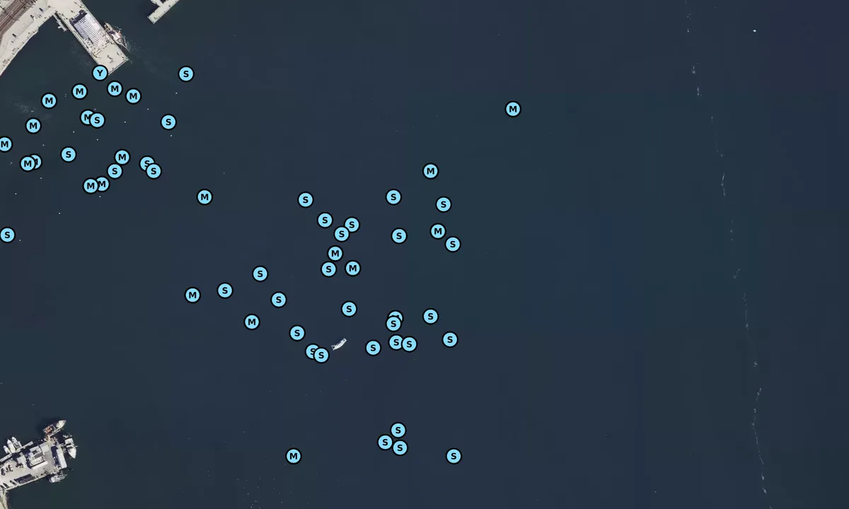 Satelite image of New London Harbor