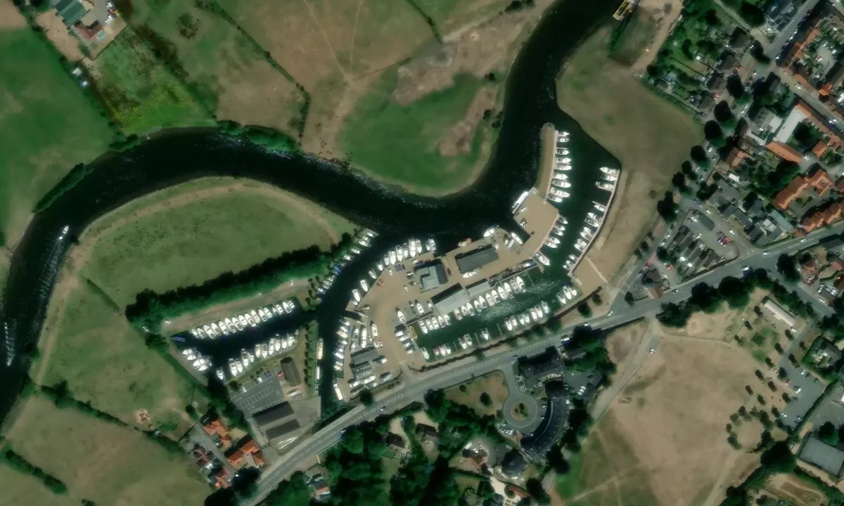 Satelite image of Newark Marina
