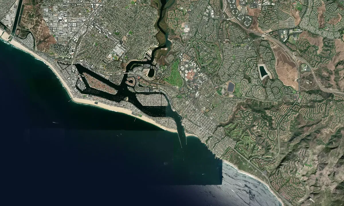 Flyfoto av Newport Beach Municipal Guest Dock
