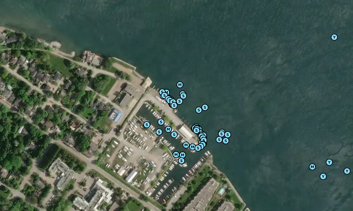 Satelite image of Niagara-on-the-Lake Sailing Club