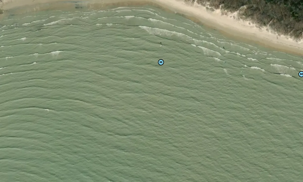 Satelite image of Nickel Beach