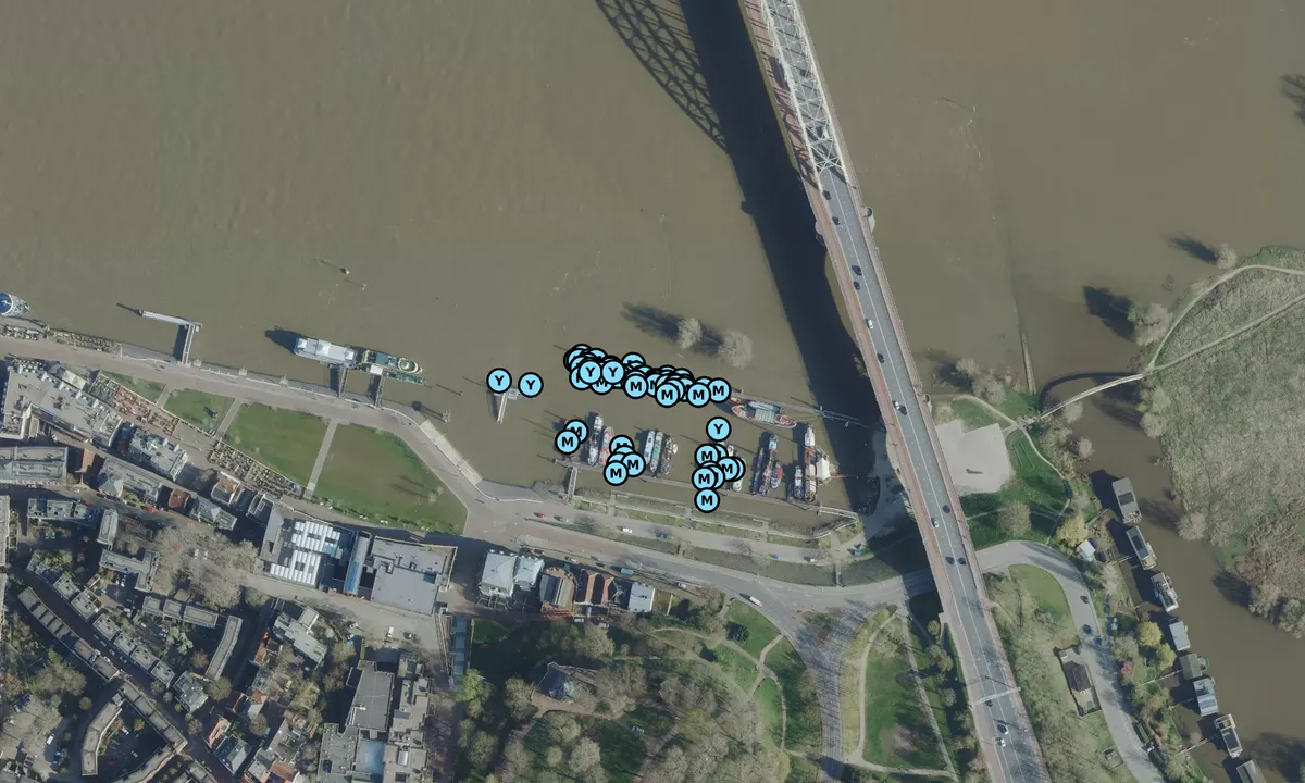 Satelite image of Nijmegen