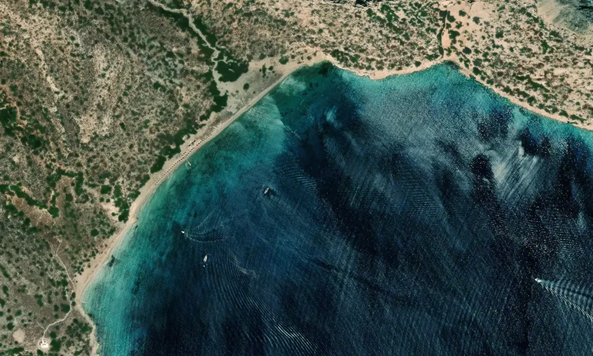 Flyfoto av Nikouria Beach