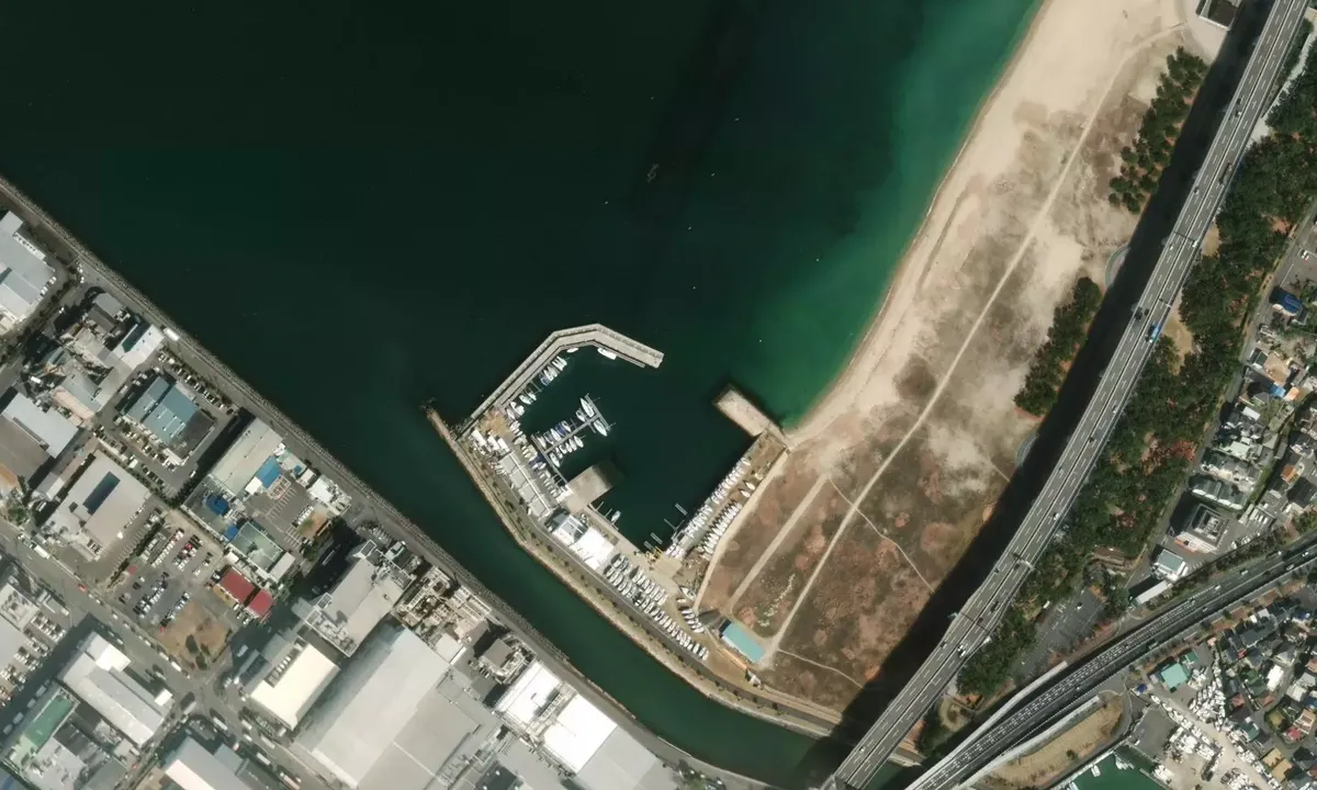 Satelite image of Nishiki Harbor