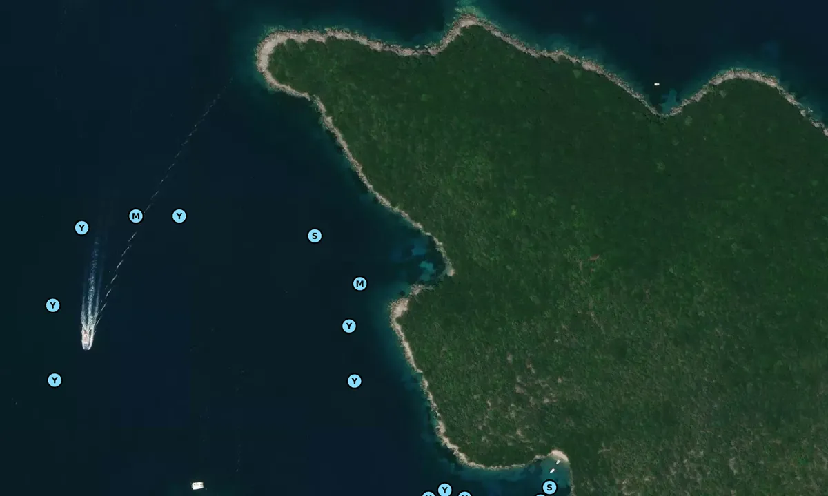 Satelite image of Nisis Nikolais NW