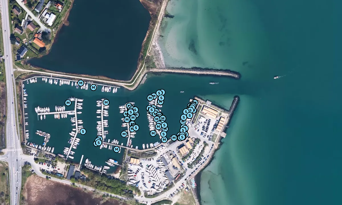 Satelite image of Nivå Havn