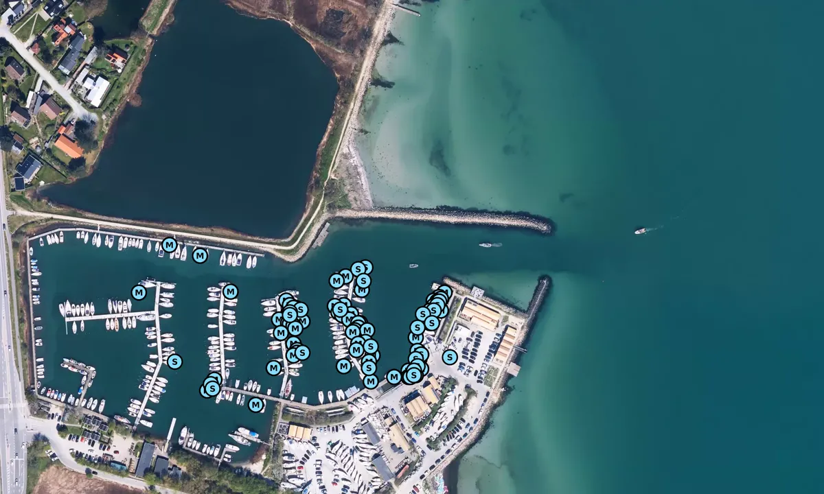 Satelite image of Nivå Havn