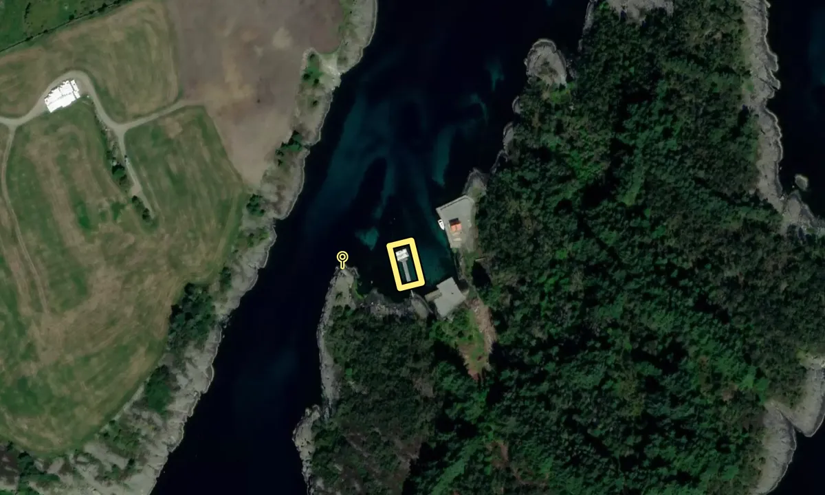 Satelite image of Nordre Vågholmen