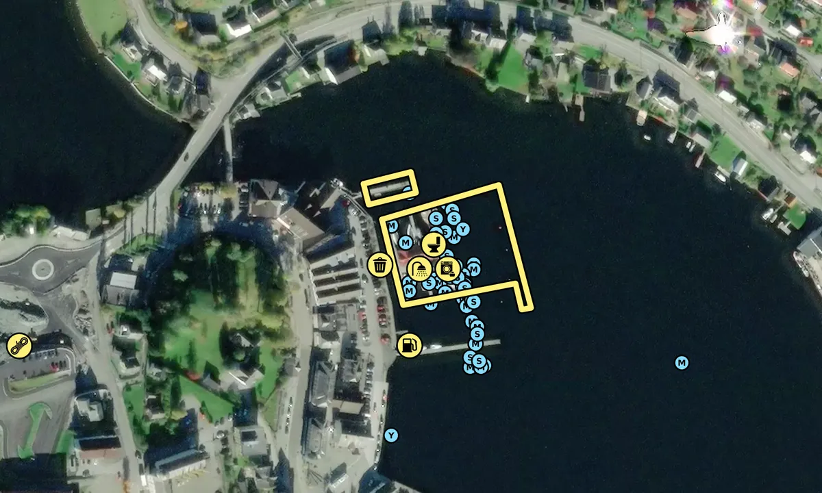 Satelite image of Norheimsund