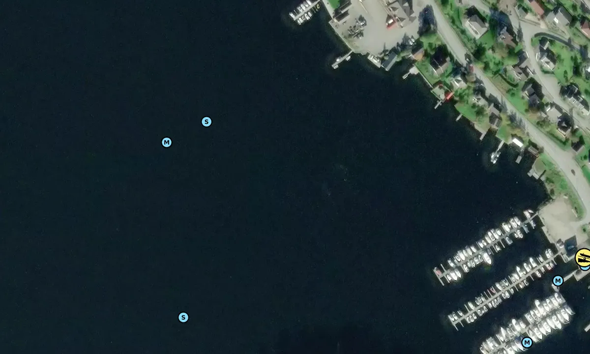 Satelite image of Norheimsund anchorage