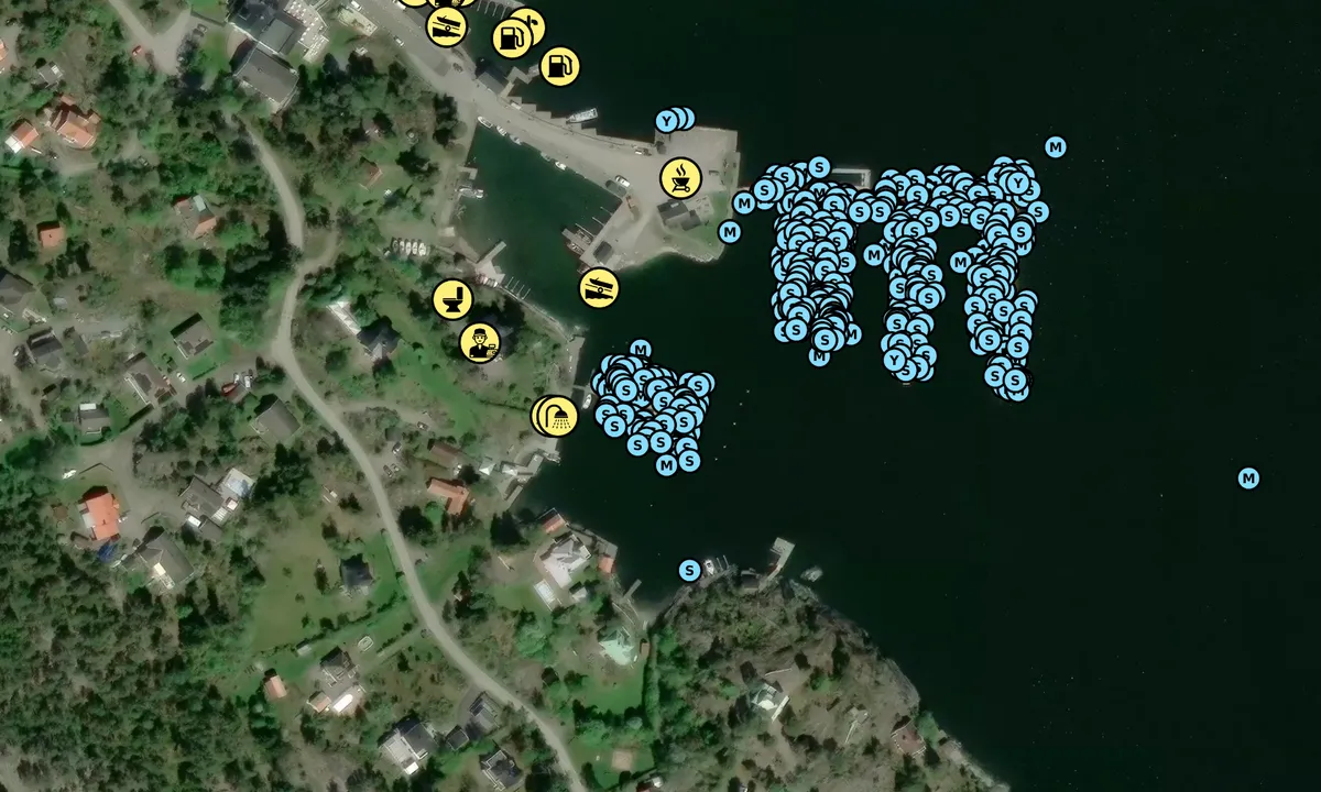 Satelite image of Norrköpings Segelsällskap Gästhamn