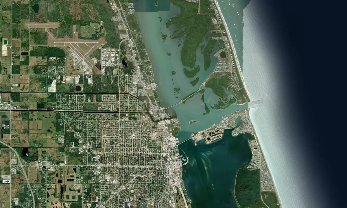 Flyfoto av North Fort Pierce