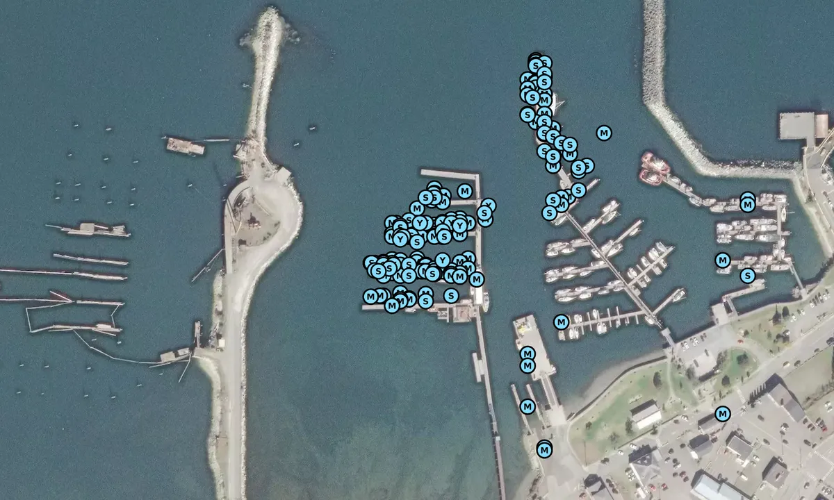 Satelite image of North Island Marina