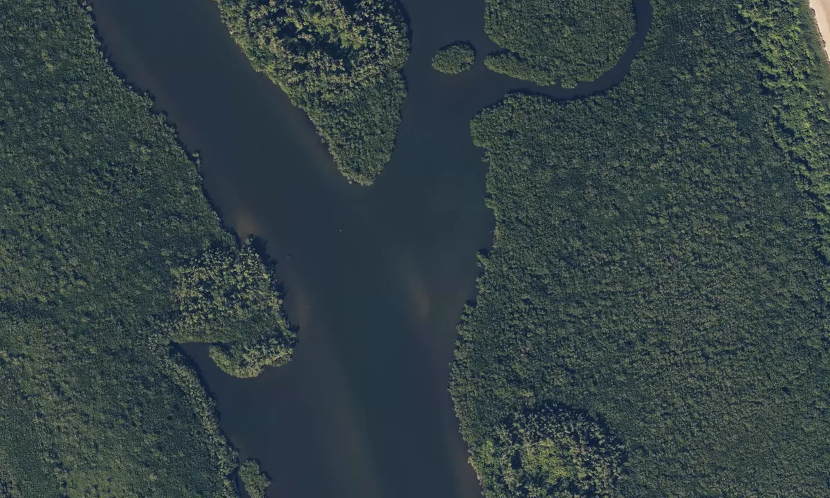Satelite image of North Jupiter Narrows