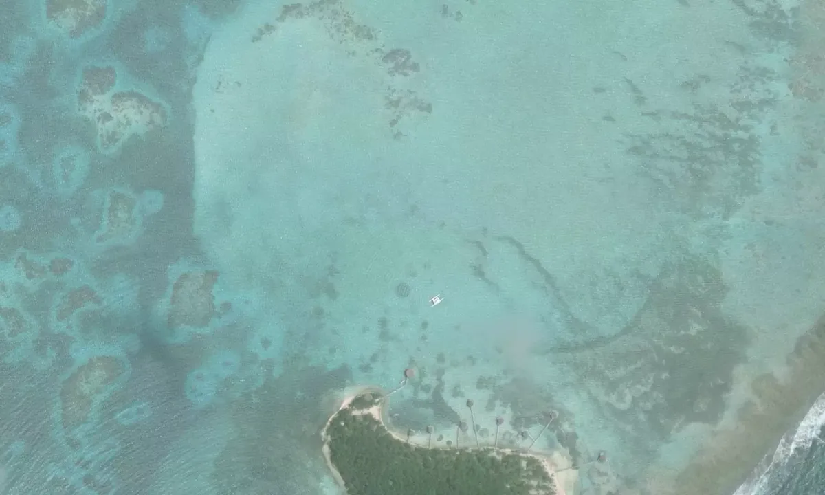 Satelite image of Northeast Cay