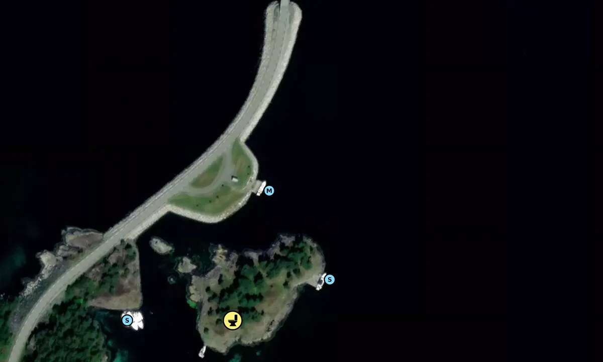 Satelite image of Notaholmen - Sjernarøyane