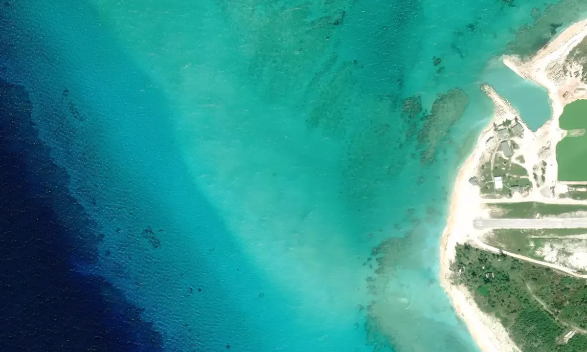 Satelite image of NW Crooked Island
