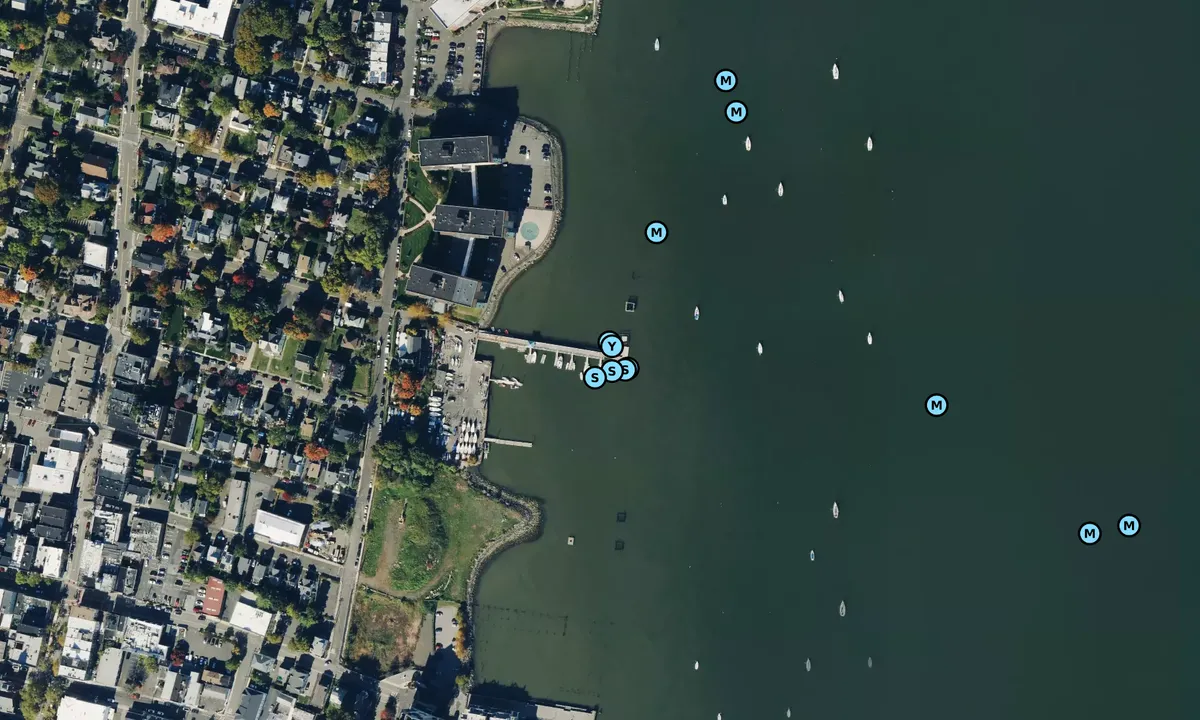 Satelite image of Nyack Boat Club