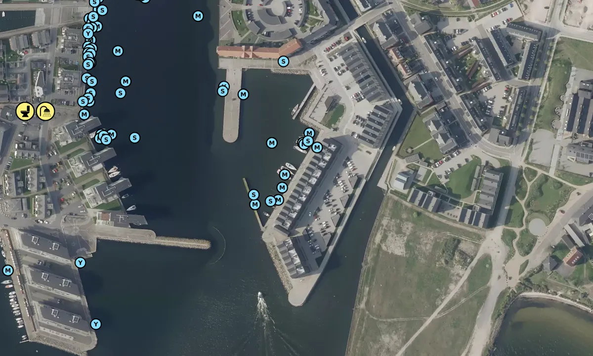 Satelite image of Nyborg Marina