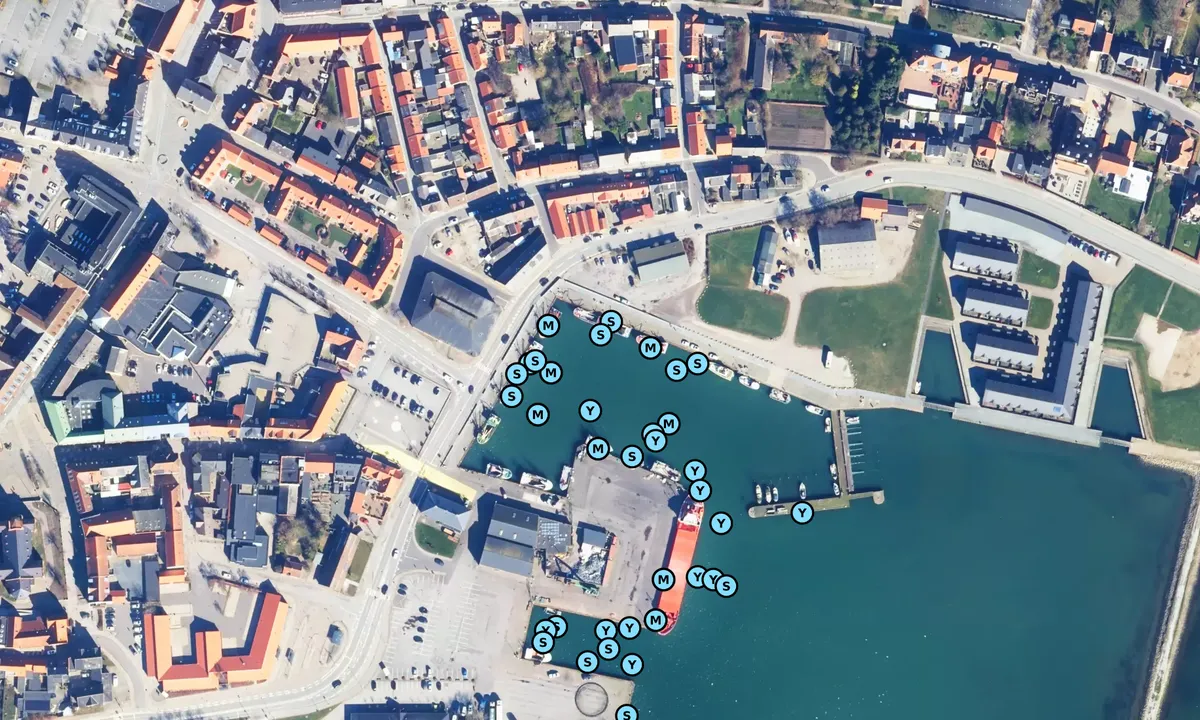 Satelite image of Nykøbing Havn
