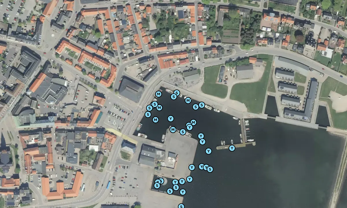 Satelite image of Nykøbing Havn