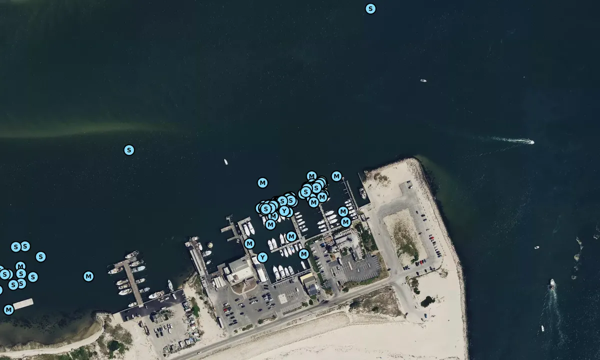 Satelite image of Oaklands Restaurant and Marina