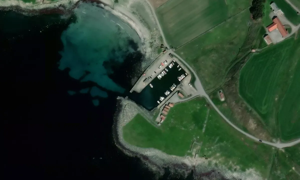 Satelite image of Obrestad havn